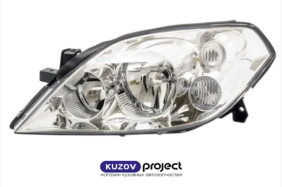 Фара левая под электрический корректор Nissan Primera (P12) 2001-2008 (DEPO / Тайвань)