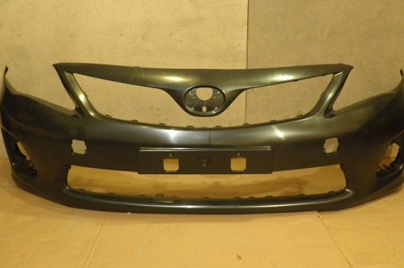 Бампер передний (лекало под омыватели) Toyota Corolla 2010-2013 (Китай)